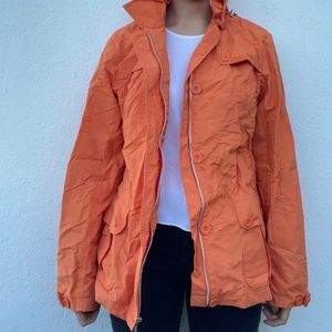 Orange windbreaker size S